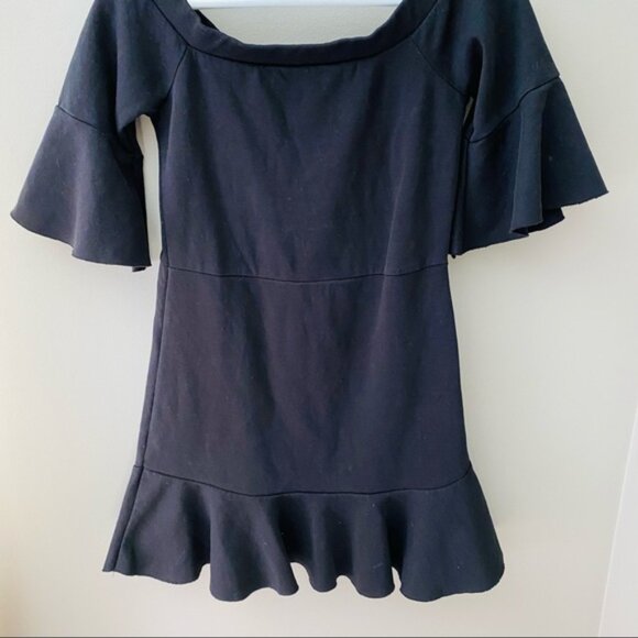 Free People Off The Shoulder Dress Black Sz Small - Picture 3 of 9